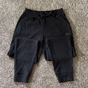 Black corduroy sweats